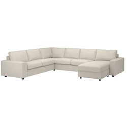 Canapea extensibila Ikea Vimle 5-locuri/brate late/sezlong (Gunnared Bej)