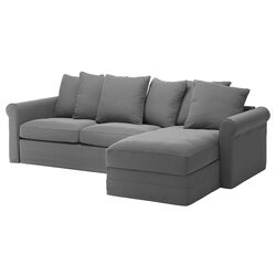 Canapea de colt extensibila Ikea Gronlid 3-locuri/sezlong (Ljungen Gri Mediu) Thumb