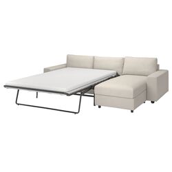 Canapea de colt extensibila Ikea Vimle 3-locuri/braţe late/șezlong (Gunnared Bej) Thumb