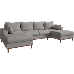 Canapea in forma de U Inspira Furniture Beata SF Fjord 08 (Grey) Thumb