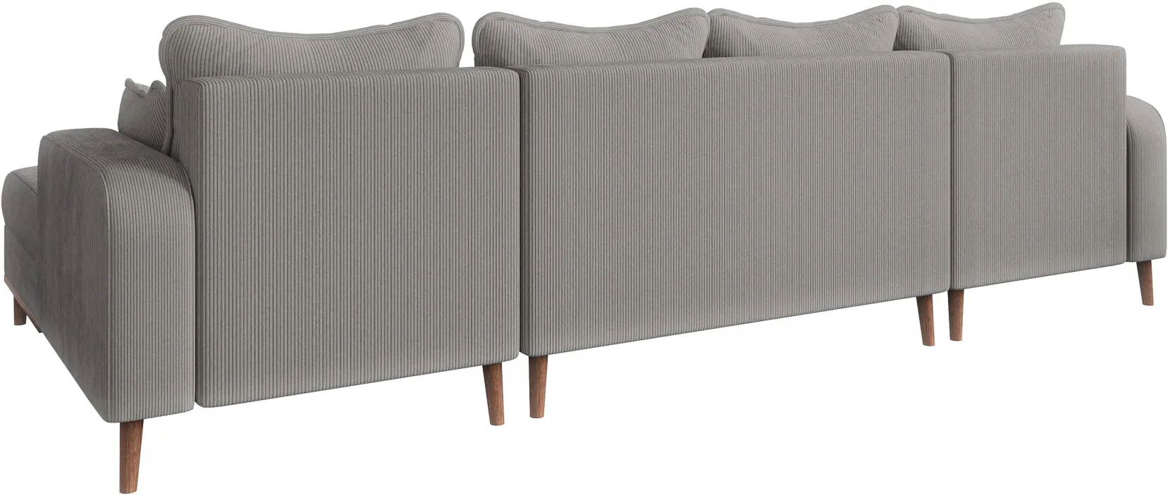 Canapea in forma de U Inspira Furniture Beata SF Fjord 08 (Grey)