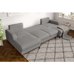 Canapea in forma de U Inspira Furniture Beata SF Fjord 08 (Grey) Thumb