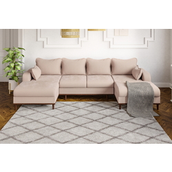 Canapea in forma de U Inspira Furniture Beata SF Fjord 23 (Beige)