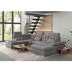 Canapea in forma de U Inspira Furniture Merkur SF HO+1+C+2+OT Right Enjoy New 21 (Grey)