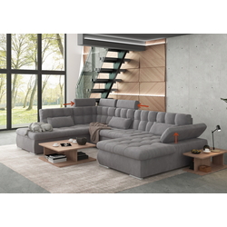 Диван П-образный Inspira Furniture Merkur SF HO+1+C+2+OT Right Enjoy New 21 (Grey) Thumb