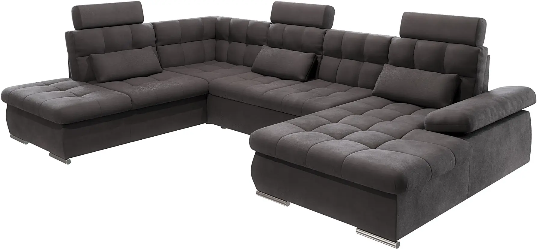 Canapea in forma de U Inspira Furniture Merkur SF HO+1+C+2+OT Right Enjoy New 24 (Graphite)