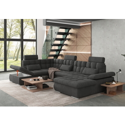 Canapea in forma de U Inspira Furniture Merkur SF HO+1+C+2+OT Right Enjoy New 24 (Graphite) Thumb