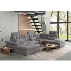 Canapea in forma de U Inspira Furniture Merkur SF OT+2+C+1+HO Left Enjoy New 21 (Grey)