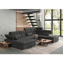 Canapea in forma de U Inspira Furniture Merkur SF OT+2+C+1+HO Left Enjoy New 24 (Graphite) Thumb