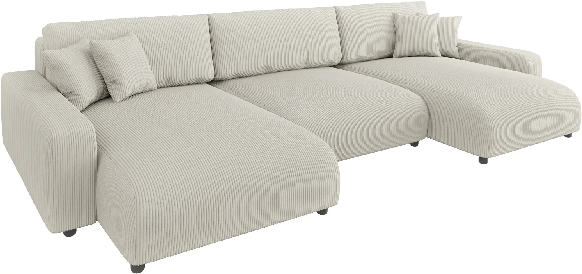 Canapea in forma de U Inspira Furniture Sara SF Lincoln 03 (Beige)