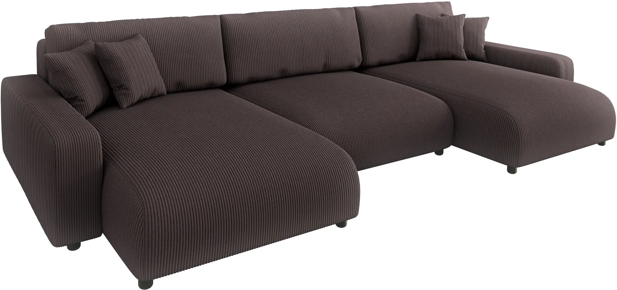 Canapea in forma de U Inspira Furniture Sara SF Lincoln 29 (Brown)