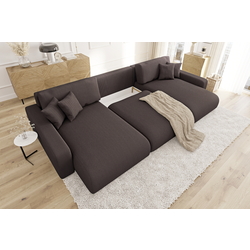 Canapea in forma de U Inspira Furniture Sara SF Lincoln 29 (Brown) Thumb