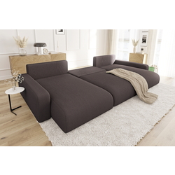 Canapea in forma de U Inspira Furniture Sara SF Lincoln 29 (Brown) Thumb