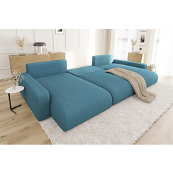 Canapea in forma de U Inspira Furniture Sara SF Lincoln 75 (Turquoise) Thumb