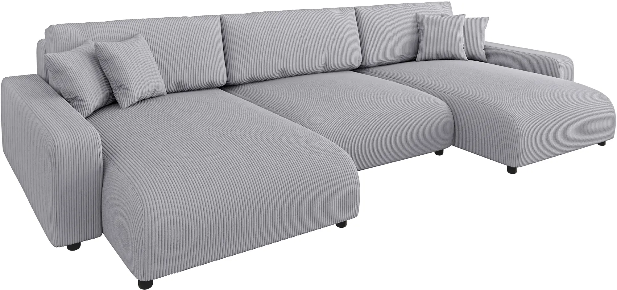 Canapea in forma de U Inspira Furniture Sara SF Lincoln 86 (Grey)