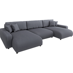 Canapea in forma de U Inspira Furniture Sara SF Lincoln 90 (Dark Grey) Thumb