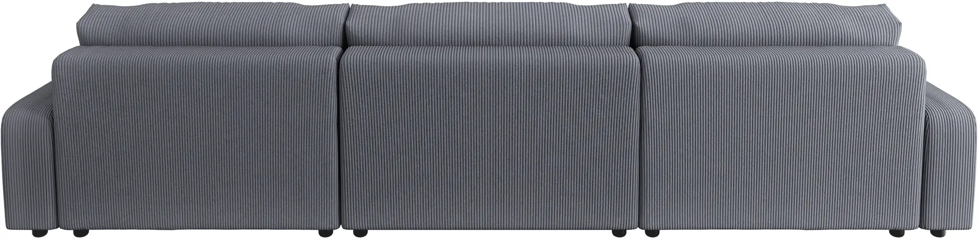 Canapea in forma de U Inspira Furniture Sara SF Lincoln 90 (Dark Grey)