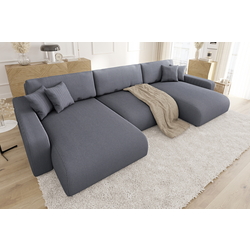 Canapea in forma de U Inspira Furniture Sara SF Lincoln 90 (Dark Grey) Thumb