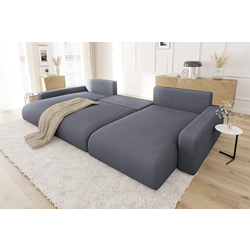 Canapea in forma de U Inspira Furniture Sara SF Lincoln 90 (Dark Grey) Thumb