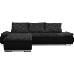 Диван угловой Inspira Furniture Acra Left Soft 11/Berlin 02 (Black/Dark Grey) Thumb