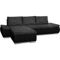 Диван угловой Inspira Furniture Acra Left Soft 11/Berlin 02 (Black/Dark Grey) Thumb