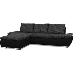 Диван угловой Inspira Furniture Acra Left Soft 11/Berlin 02 (Black/Dark Grey) Thumb