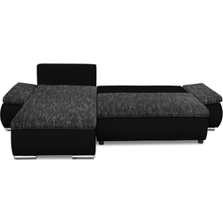 Диван угловой Inspira Furniture Acra Left Soft 11/Berlin 02 (Black/Dark Grey) Thumb