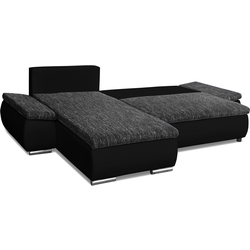 Диван угловой Inspira Furniture Acra Left Soft 11/Berlin 02 (Black/Dark Grey) Thumb