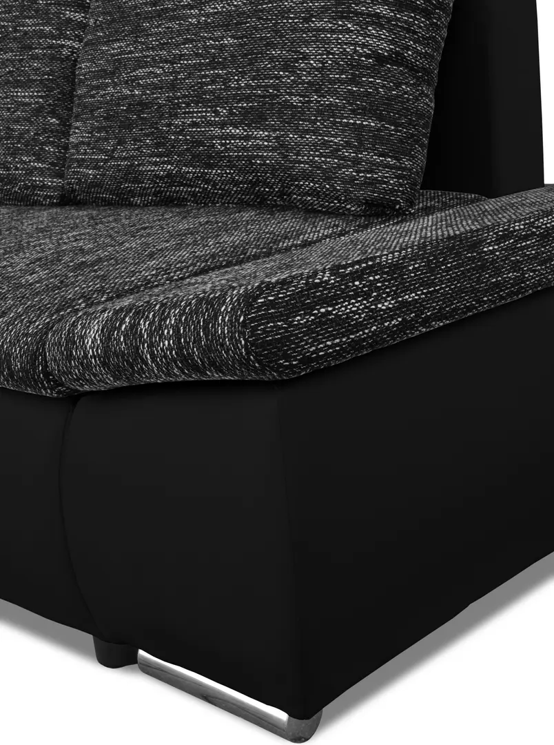 Диван угловой Inspira Furniture Acra Left Soft 11/Berlin 02 (Black/Dark Grey)