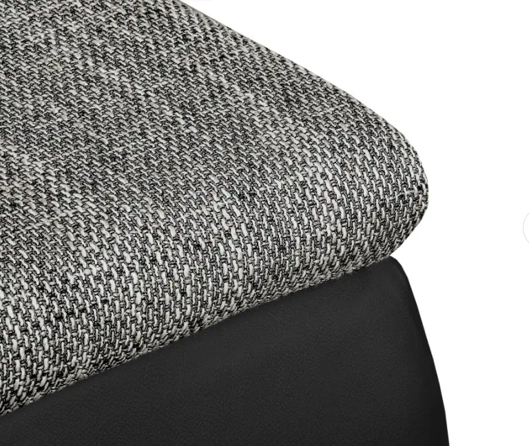 Canapea de colt Inspira Furniture Acra Left Soft 11/Lawa 05 (Black/Grey)