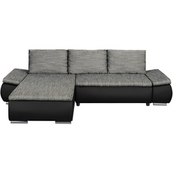 Canapea de colt Inspira Furniture Acra Left Soft 11/Lawa 05 (Black/Grey) Thumb