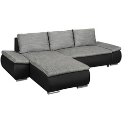 Canapea de colt Inspira Furniture Acra Left Soft 11/Lawa 05 (Black/Grey) Thumb