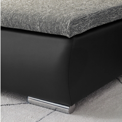 Canapea de colt Inspira Furniture Acra Left Soft 11/Lawa 05 (Black/Grey) Thumb