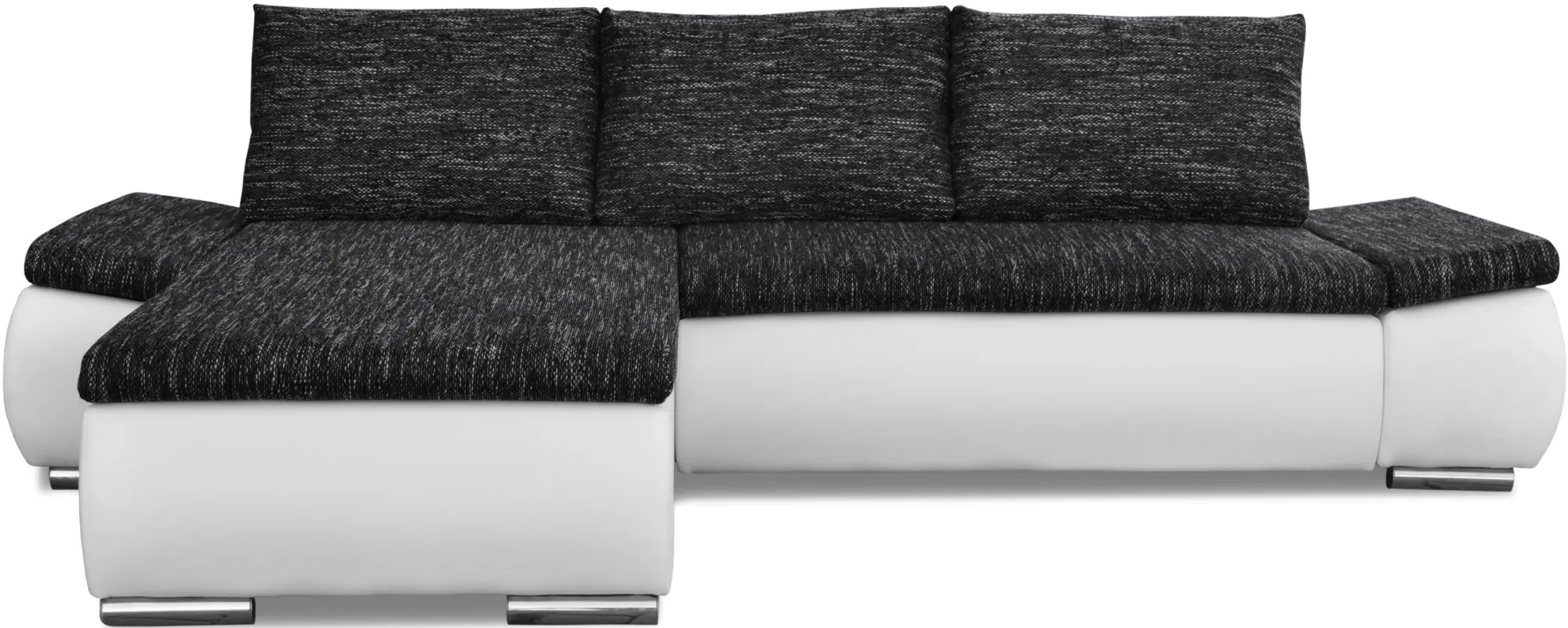 Диван угловой Inspira Furniture Acra Left Soft 17/Berlin 02 (White/Dark Grey)