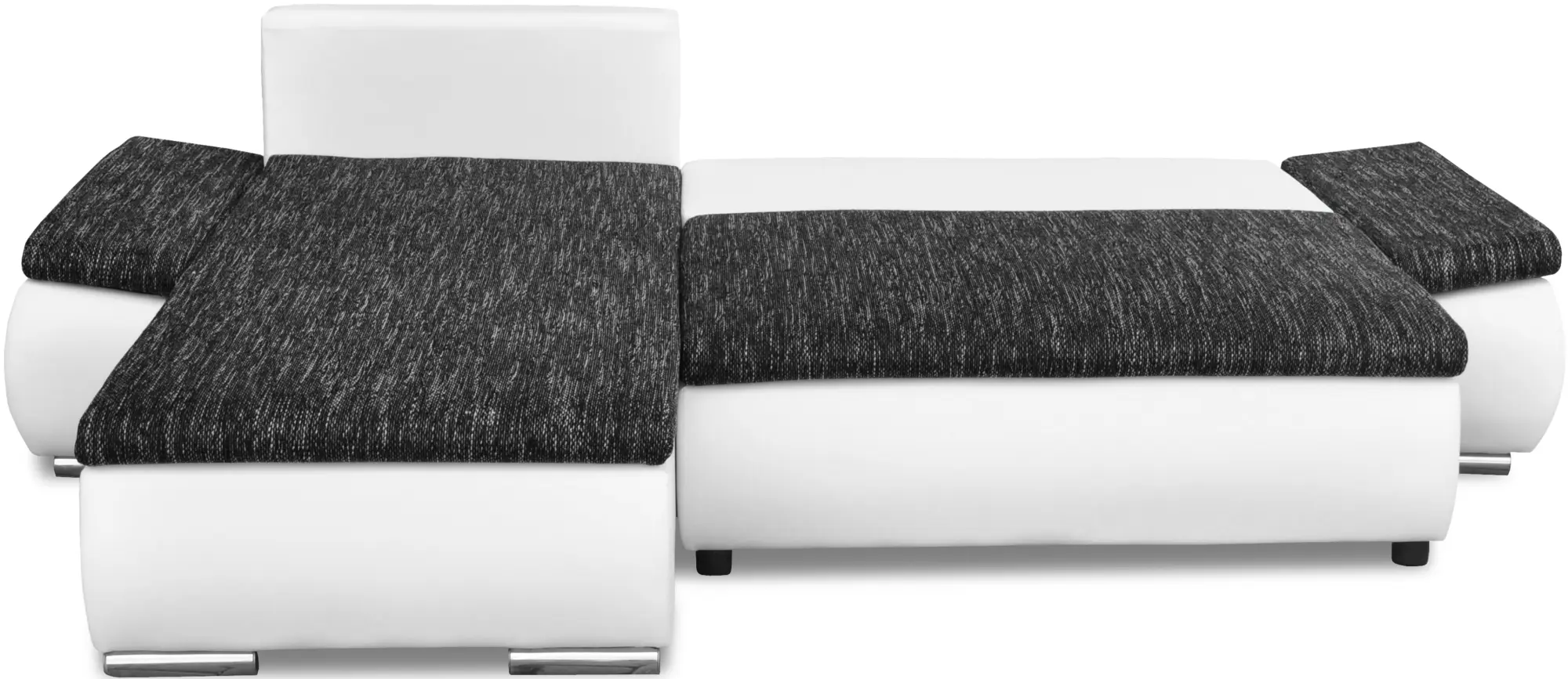 Диван угловой Inspira Furniture Acra Left Soft 17/Berlin 02 (White/Dark Grey)