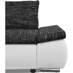 Диван угловой Inspira Furniture Acra Left Soft 17/Berlin 02 (White/Dark Grey) Thumb