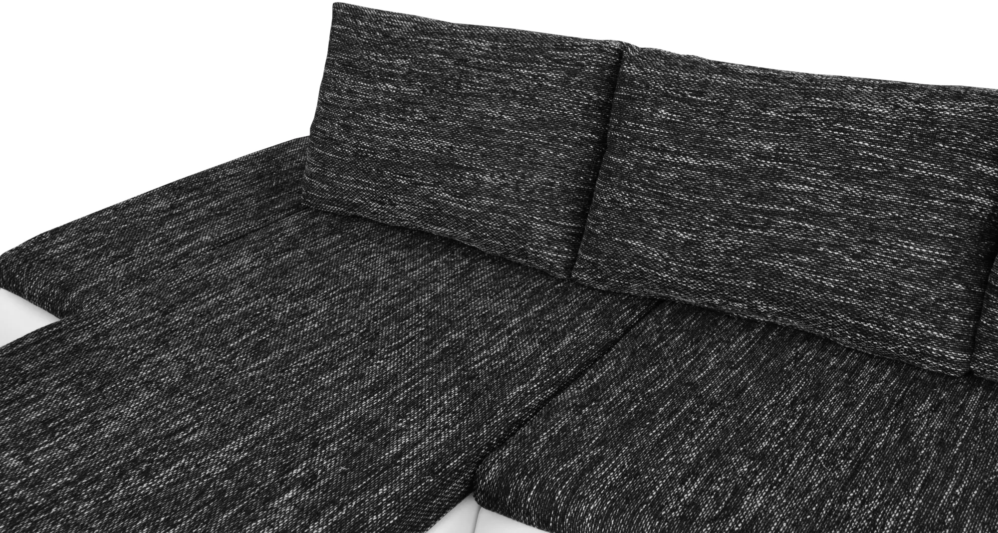 Диван угловой Inspira Furniture Acra Left Soft 17/Berlin 02 (White/Dark Grey)