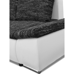 Диван угловой Inspira Furniture Acra Left Soft 17/Berlin 02 (White/Dark Grey) Thumb