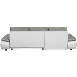 Canapea de colt Inspira Furniture Acra Left Soft 17/Lawa 05 (White/Grey) Thumb
