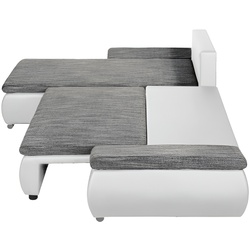 Canapea de colt Inspira Furniture Acra Left Soft 17/Lawa 05 (White/Grey) Thumb