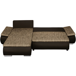 Диван угловой Inspira Furniture Acra Left Soft 66/Lawa 02 (Brown/Grey) Thumb