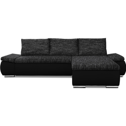 Диван угловой Inspira Furniture Acra Right Soft 11/Berlin 02 (Black/Grey) Thumb