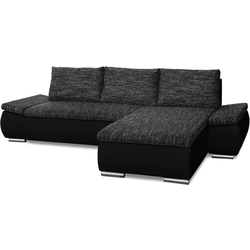 Диван угловой Inspira Furniture Acra Right Soft 11/Berlin 02 (Black/Grey) Thumb