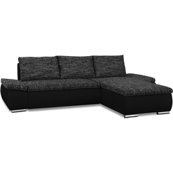 Диван угловой Inspira Furniture Acra Right Soft 11/Berlin 02 (Black/Grey) Thumb
