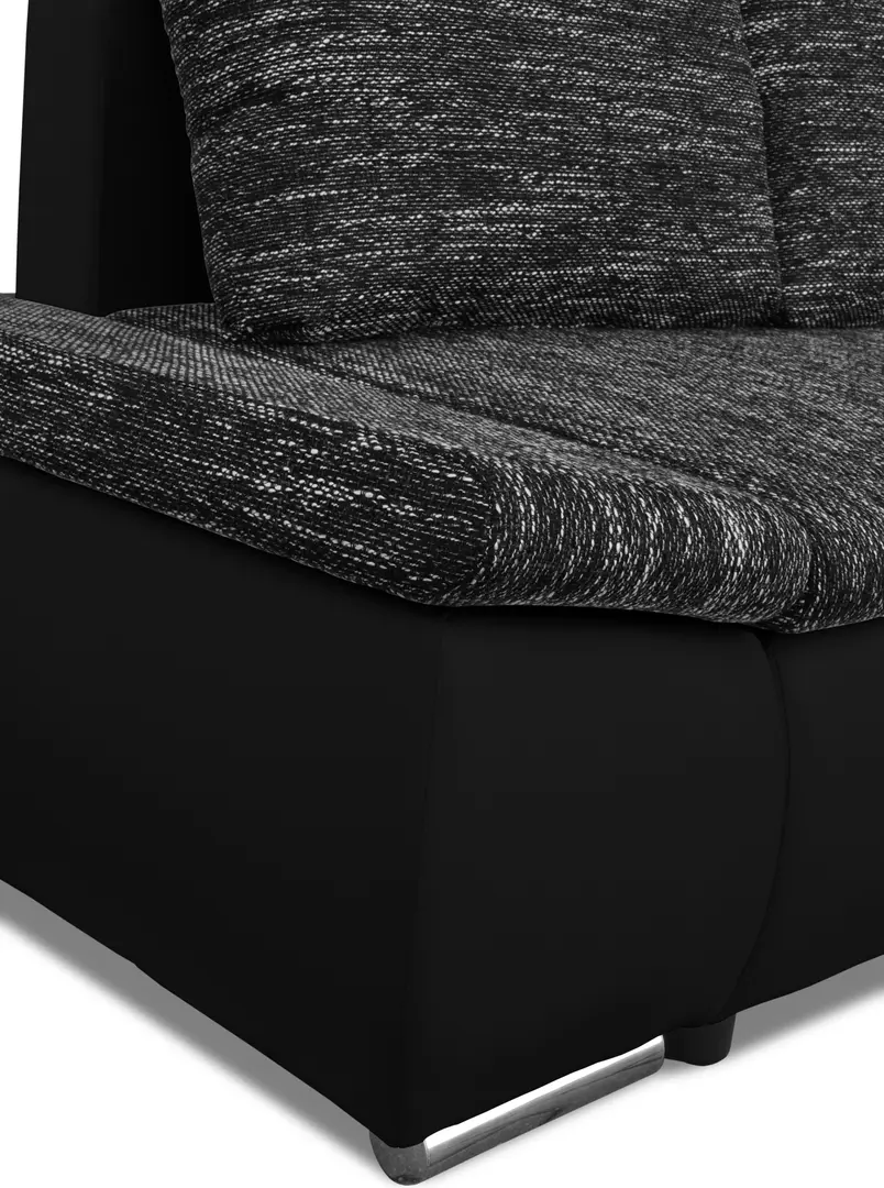 Диван угловой Inspira Furniture Acra Right Soft 11/Berlin 02 (Black/Grey)