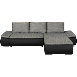 Диван угловой Inspira Furniture Acra Right Soft 11/Lawa 05 (Black/Grey) Thumb