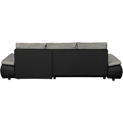 Диван угловой Inspira Furniture Acra Right Soft 11/Lawa 05 (Black/Grey) Thumb