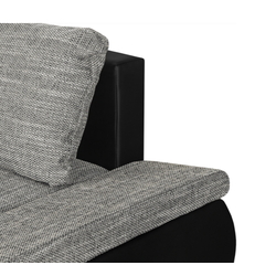 Диван угловой Inspira Furniture Acra Right Soft 11/Lawa 05 (Black/Grey) Thumb