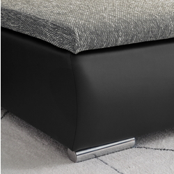 Диван угловой Inspira Furniture Acra Right Soft 11/Lawa 05 (Black/Grey) Thumb