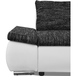 Canapea de colt Inspira Furniture Acra Right Soft 17/Berlin 02 (White/Dark Grey) Thumb